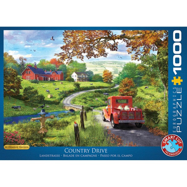 1000 pieces jigsaw puzzle: countryside walk - EuroG-6000-0968
