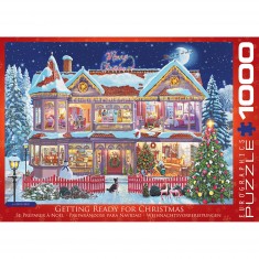 Puzzle 1000 pièces : Se préparer à Noël