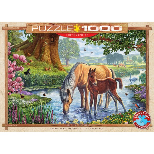1000 pieces puzzle: Ponies - EuroG-6000-0976