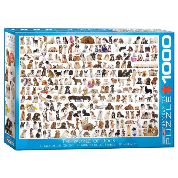 1000 pieces puzzle: dog world - EuroG-6000-0581