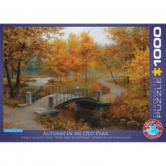 1000 Teile Puzzle: Alter Park im Herbst