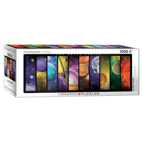 1000 pieces panoramic jigsaw puzzle: the solar system - EuroG-6010-0308