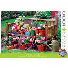 Puzzle 1000 pièces : Banc de jardin