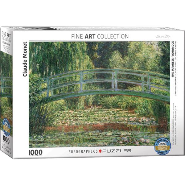 1000 Teile Puzzle: Die japanische Passerele Claude Monet - EuroG-6000-0827
