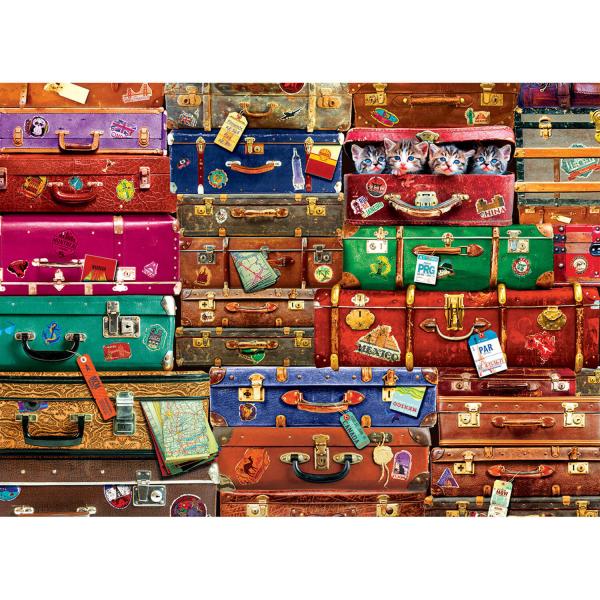 Puzzle 1000 pieces : Valises de voyage - EuroG-6000-5468