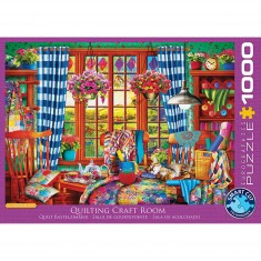 1000 pieces puzzle: Quilting room