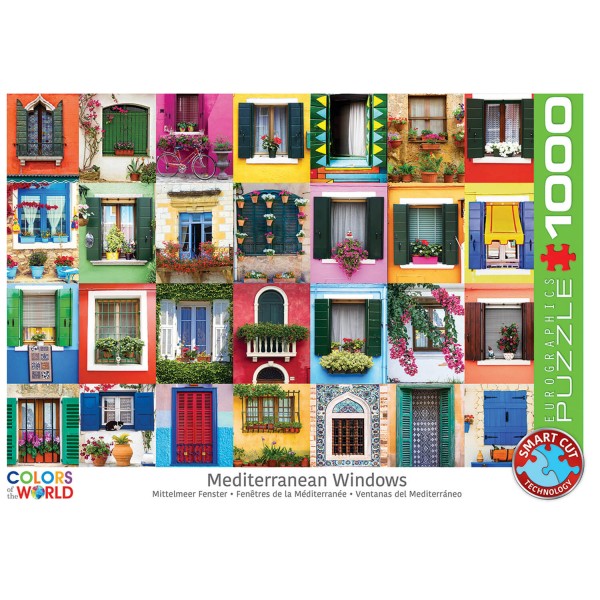 1000 pieces puzzle: Windows of the Mediterranean - EuroG-6000-5350