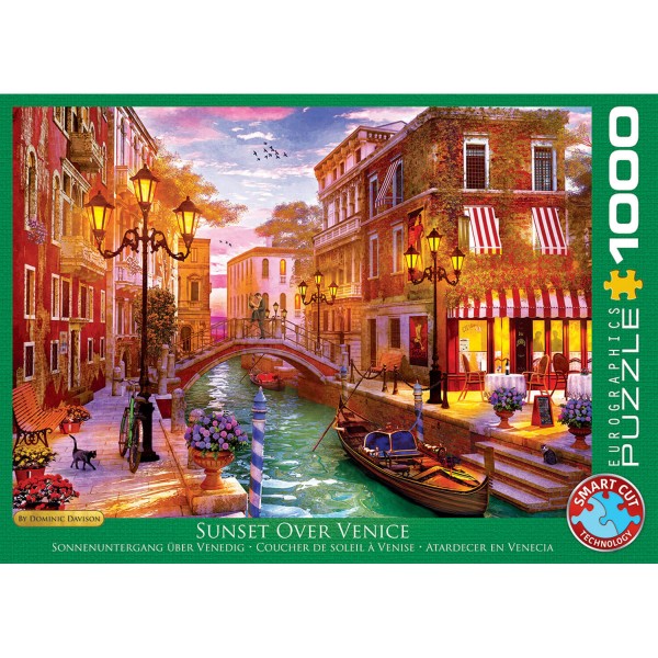 1000 Teile Puzzle: Sonnenuntergang in Venedig - EuroG-6000-5353