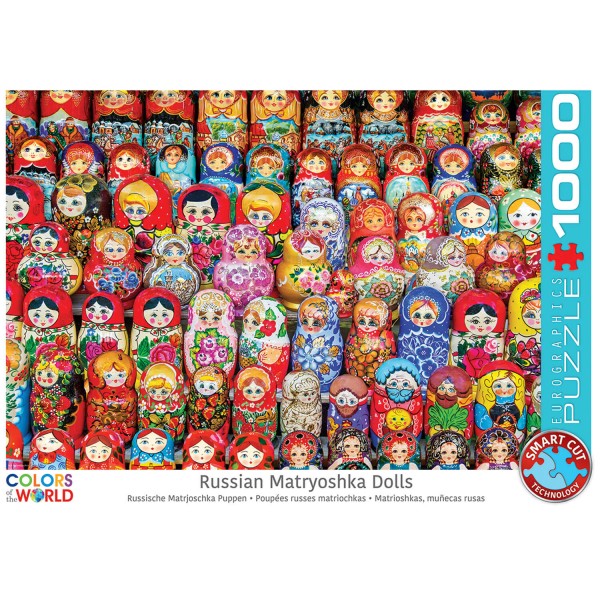 1000 pieces puzzle: Russian matryoshka dolls - EuroG-6000-5420