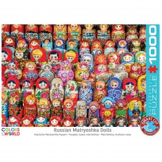 Puzzle de 1000 piezas: muñecas matryoshka rusas