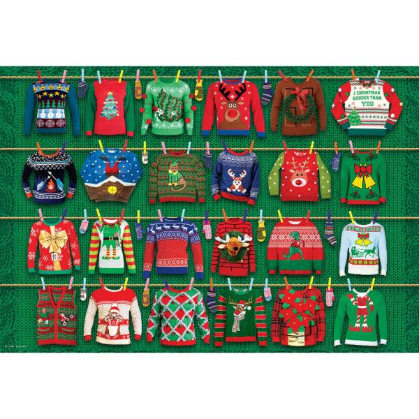 550 piece puzzle : Tin box : Ugly Christmas Sweater - EuroG-8551-5662