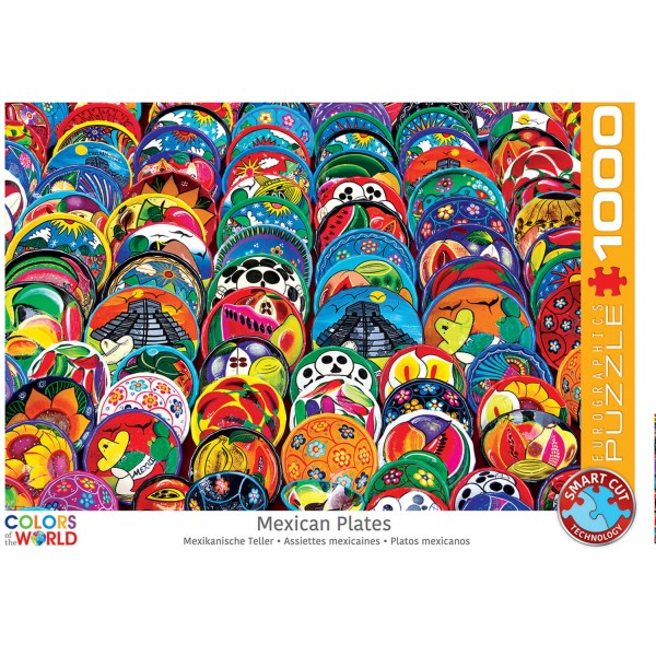1000 pieces puzzle: Mexican plates - EuroG-6000-5421