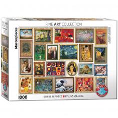Puzzle mit 1000 Teilen: Kunstcollage: Meisterwerke