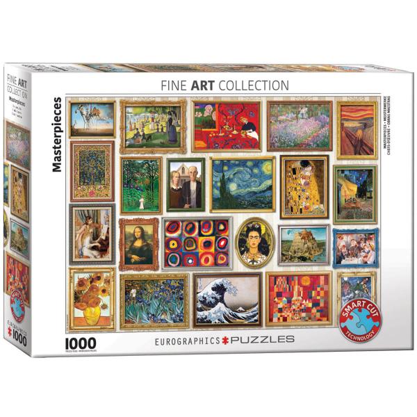 Puzzle mit 1000 Teilen: Kunstcollage: Meisterwerke - EuroG-6000-5766