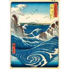 Puzzle mit 1000 Teilen: Naruto Whirlpool, Utagawa Hiroshige