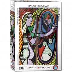 Puzzle 1000 pièces : Pablo Picasso : Jeune fille devant un miroir
