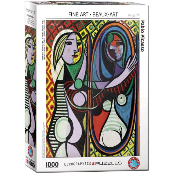 Puzzle mit 1000 Teilen: Pablo Picasso: Mädchen vor Spiegel - EuroG-6000-5853