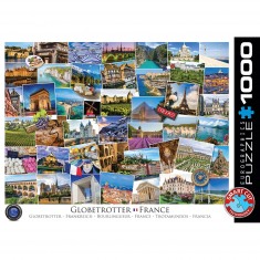 Puzzle 1000 pièces : Globetrotter, France