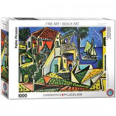 Puzzle mit 1000 Teilen: Pablo Picasso: Mediterrane Landschaft