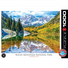 1000 pieces puzzle: Rocky Mountains National Park