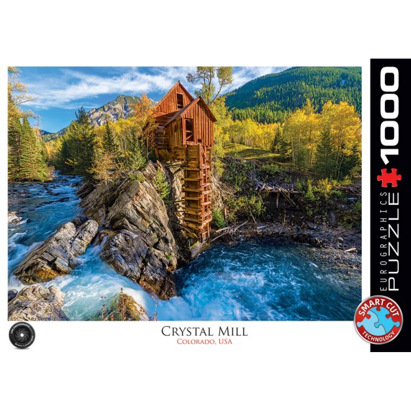 1000 pieces puzzle: Crystal Mill, Colorado, USA - EuroG-6000-5473