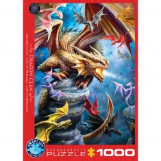 1000 pieces puzzle: dragon clan
