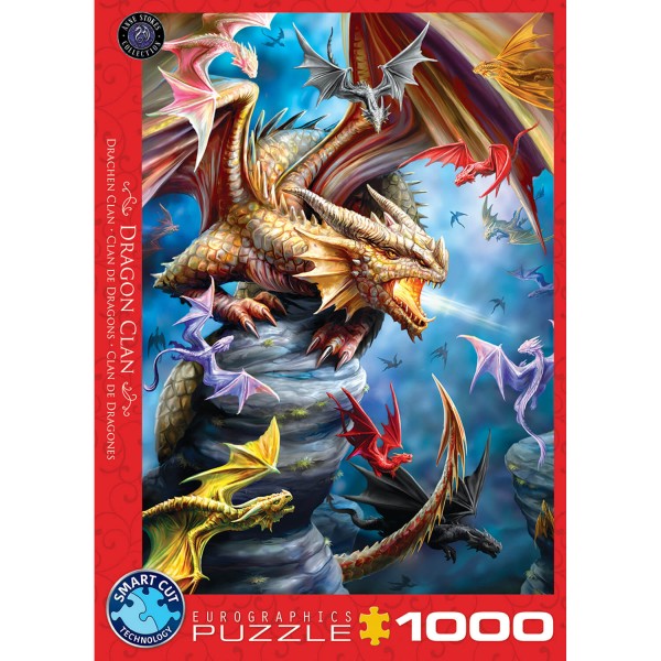 1000 Teile Puzzle: Drachenclan - EuroG-6000-5475