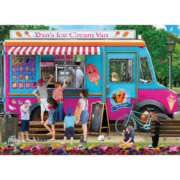1000 pieces puzzle: Dan's ice cream truck - EuroG-6000-5519
