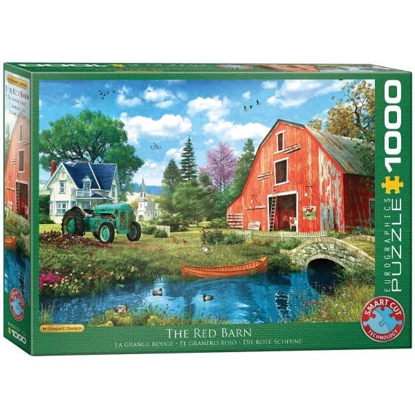 1000 pieces puzzle: the red barn - EuroG-6000-5526