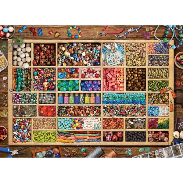 1000 pieces puzzle: collection of pearls - EuroG-6000-5528