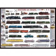 1000 pieces puzzle: The history of trains