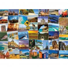 1000 Teile Puzzle: Globetrotter: Australien