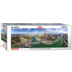 1000 pieces panoramic jigsaw puzzle: Paris, France