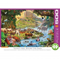 Puzzle 500 pièces XL : L'arche de Noé avant la pluie