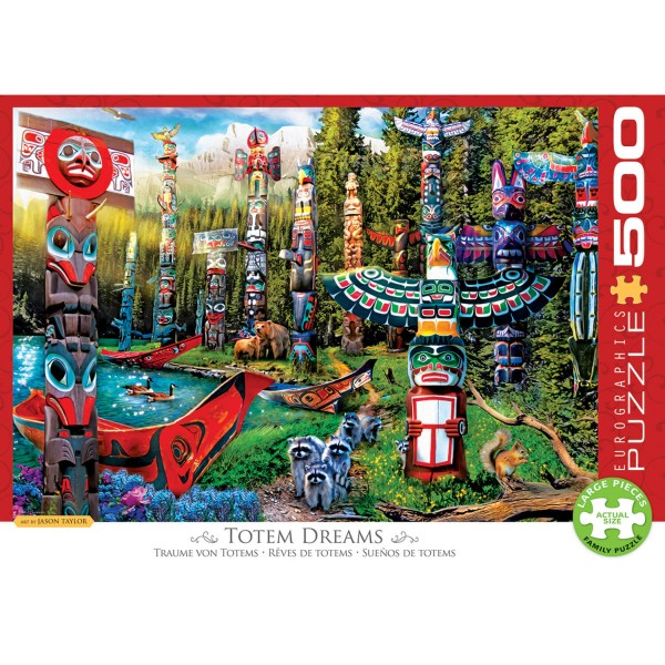500-pieces puzzle XL: Dreams of totems - EuroG-6500-5361