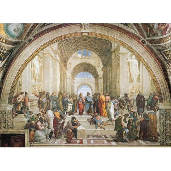 1000 Teile Puzzle: Raphael: Die Schule von Athen - EuroG-6000-4141