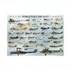 1000 Teile Puzzle: Die Flugzeuge des Ersten Weltkriegs