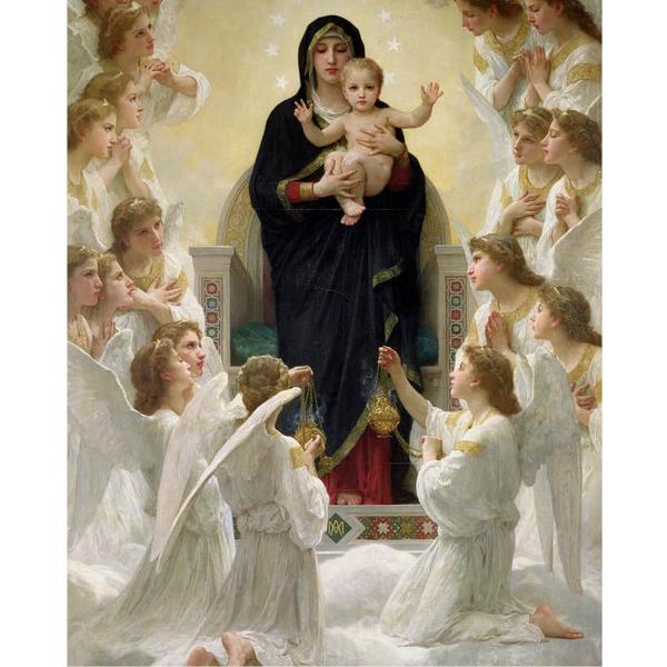 1000 pieces puzzle: William A. Bouguereau: Virgin with Angels - EuroG-6000-7064