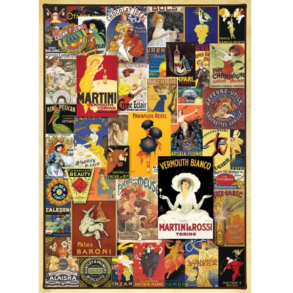1000 pieces puzzle: Vintage Posters - EuroG-6000-0769