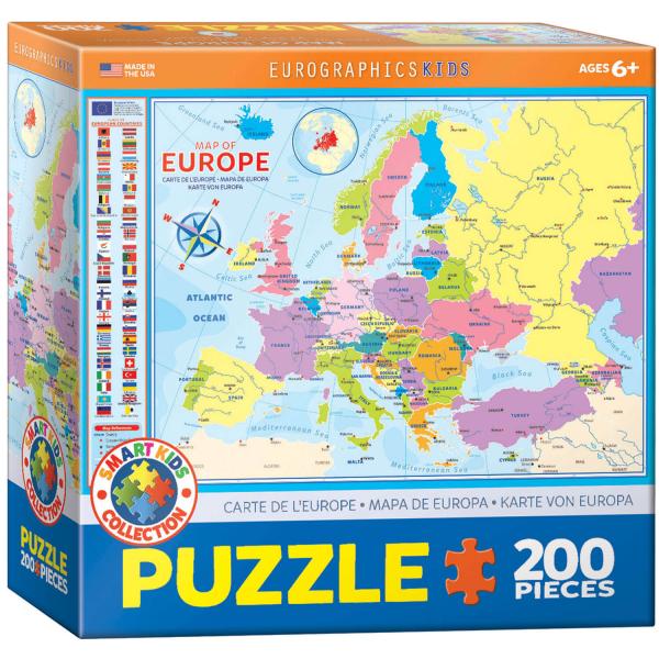 200-teiliges Puzzle: Karte von Europa - EuroG-6200-5374