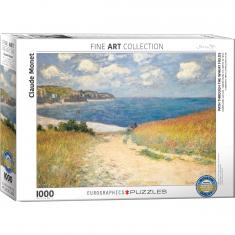 Puzzle 1000 pièces : Claude Monet : Chemin à travers les champs de blé