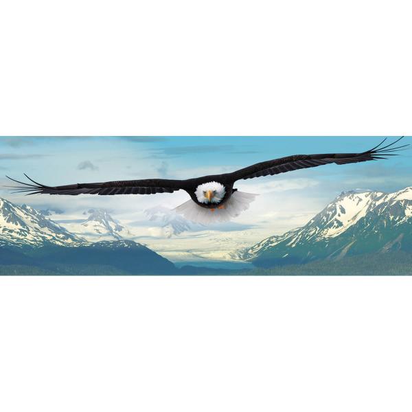 1000 piece puzzle panoramic : Eagle - EuroG-6010-0302