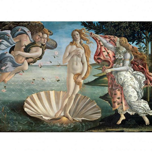 Puzzle 1000 pièces : Sandro Botticelli : La naissance de Vénus - EuroG-6000-5001