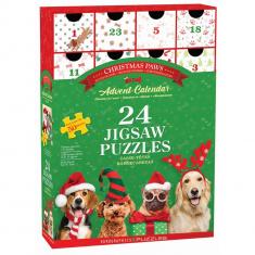 Calendrier de l'avent : 24 Puzzles - Pattes de Noël