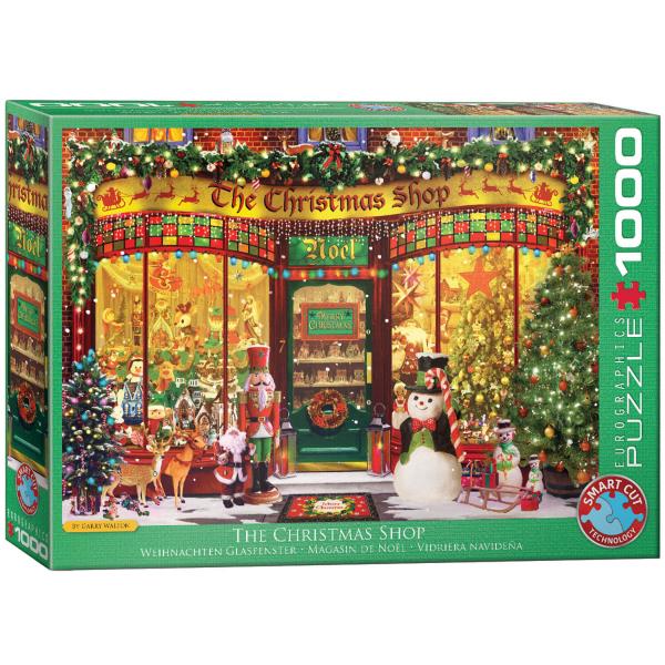 1000 Teile Puzzle: Weihnachten Glaspenster - EuroG-6000-5521