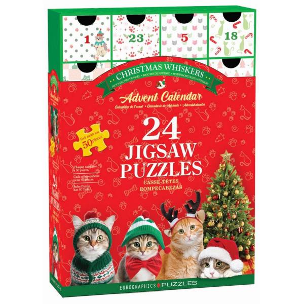 Advent Calendar: 24 Puzzles - Christmas Whiskers - EuroG-8924-5922