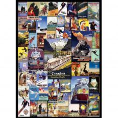 1000 pieces Jigsaw Puzzle: The Adventures of the Canadian Railroad