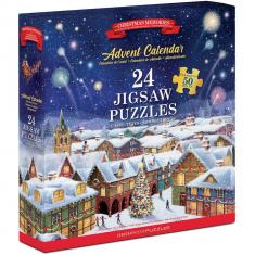 Calendario de Adviento: 24 Puzzles - Recuerdos de Navidad