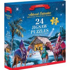 Calendario de Adviento: 24 Puzzles- Natividad