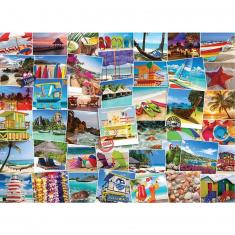 Puzzle 1000 pièces : Globe-trotteur : Plages